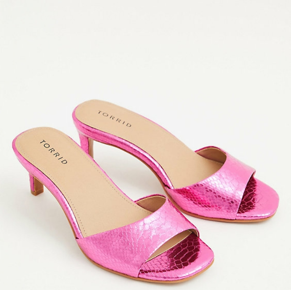 Torrid Pink Mules - Picture 5 of 6